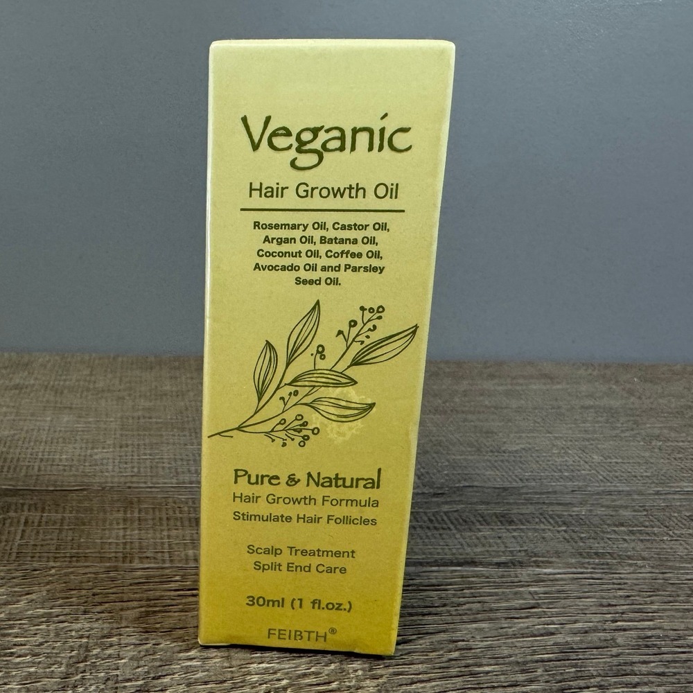 FEIBTH Veganic Hair Growth Oil 30ml Natural Rosemary Castor Argan Batana Serum